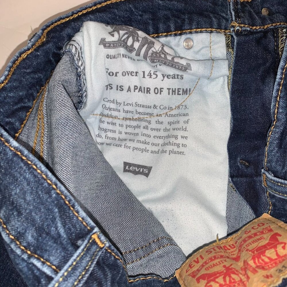 Levi's Strauss 513 31x30 Dark Wash Jeans - Picture 6 of 11